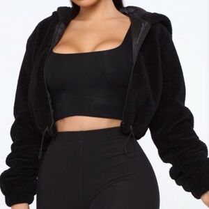 Fashion Nova Don't Dream its Over fuzzy Jacket